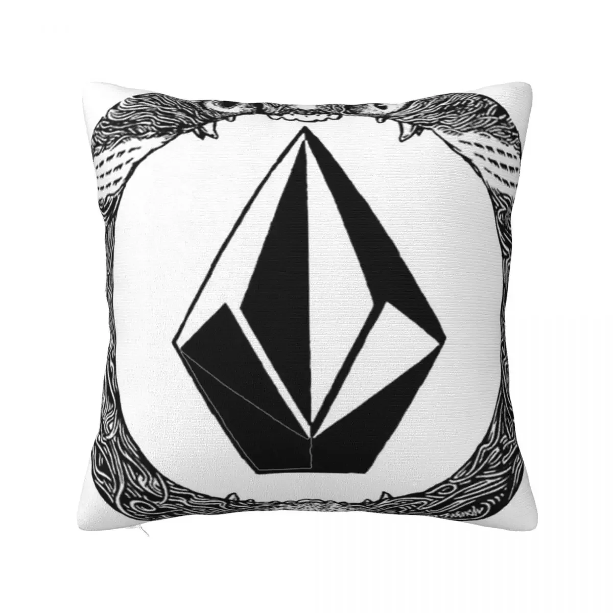 Volcom Logo (26) Square Pillowcase Polyester Pillow Cover Velvet Cushion Zip Decorative Comfort Throw Pillow For Home Car