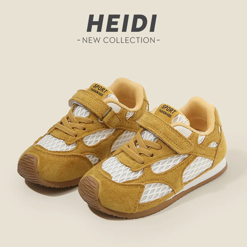 Modne Dziewczęce Buty 2025 Jesień Nowe Dziecięce Sneakersy Wygodne Miękkie Chłopięce Buty Siatkowe Proste Uniwersalne Dziewczęce Buty Codzienne Кроссовки