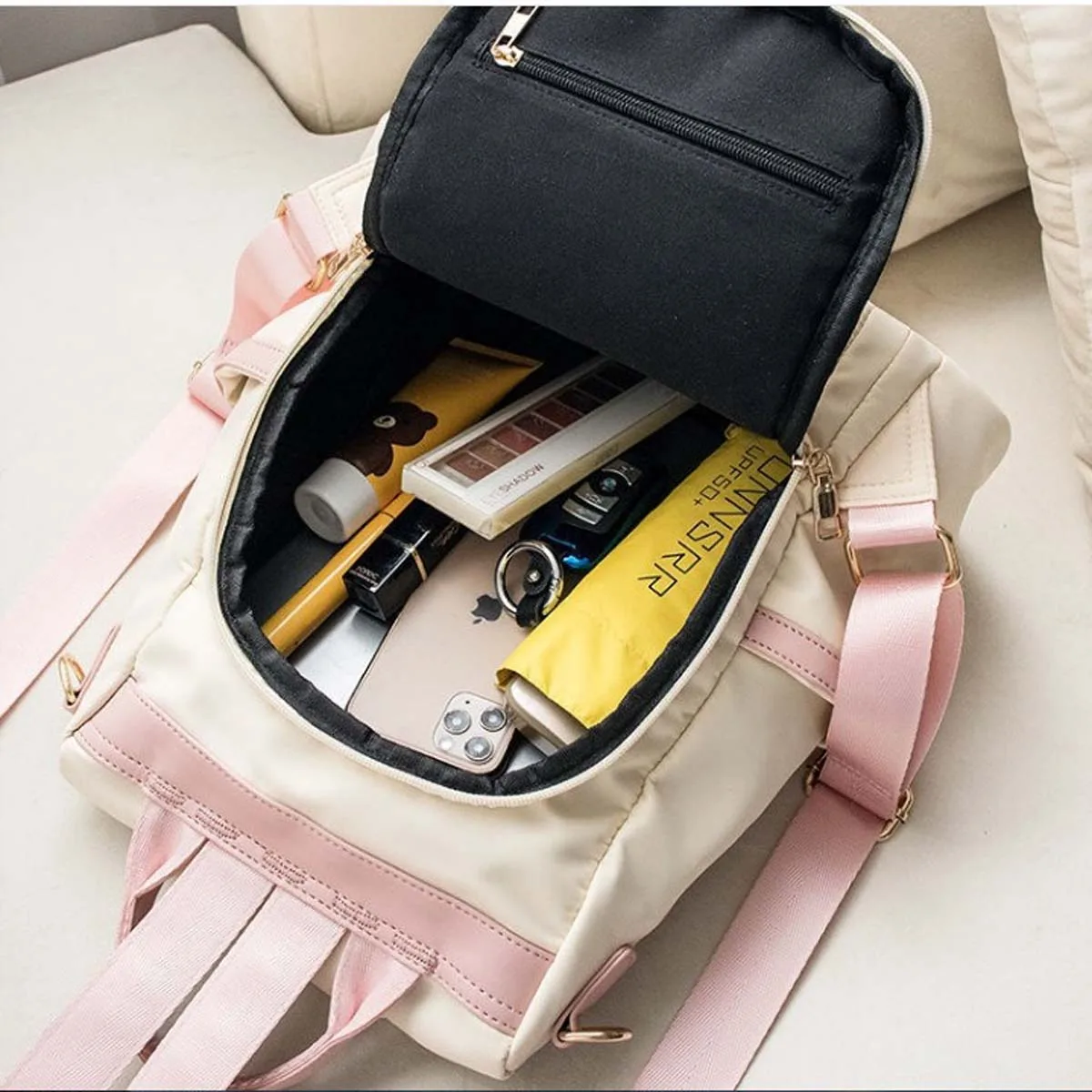 Oxford cloth backpack women ins super fire small backpack female new student Korean version of large capacity travel schoolbag