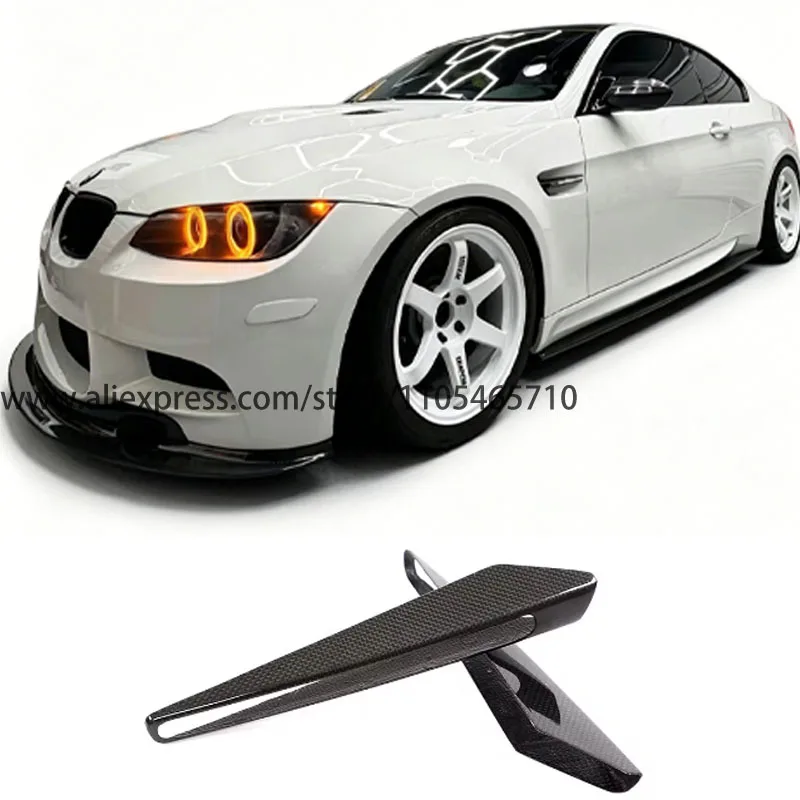 

For BMW 3 Series E90 E92 E93 M3 2008‑2013, Prepreg Dry Carbon Side Fender Vent Covers, Air Vent Trim & Splitters Body Kits