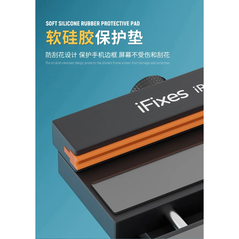 IFixes IR19 Separatore schermo LCD 2in1 antiscivolo 360 °   Supporto con morsetto rotante per schermo del telefono cellulare Rimuovi il vetro della copertura posteriore