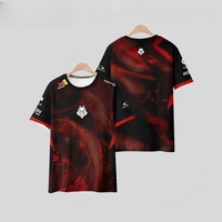 2025 CS2 Esports G2 Team New Uniform CS GO Game Training Clothing T-shirt Men's and Women's Casual Crew Neck Short Sleeve Top