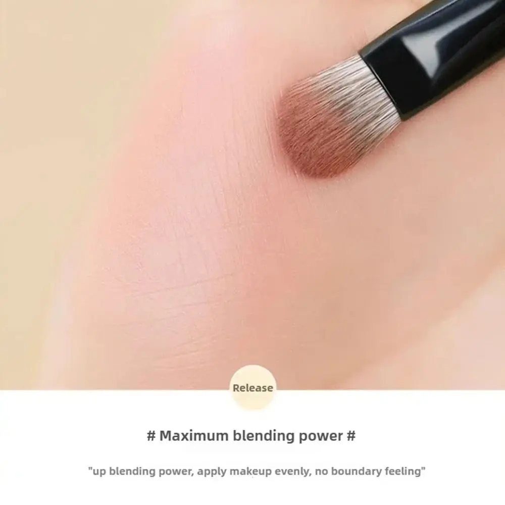 1 Zestaw Mini Pędzli do Makijażu Konturowania i Korekcyjnego Dwustronny Pędzel do Cieni do Powiek z Możliwością Odłączania 6 w 1 z Pudełkiem Narzędzie Kosmetyczne Podróżne