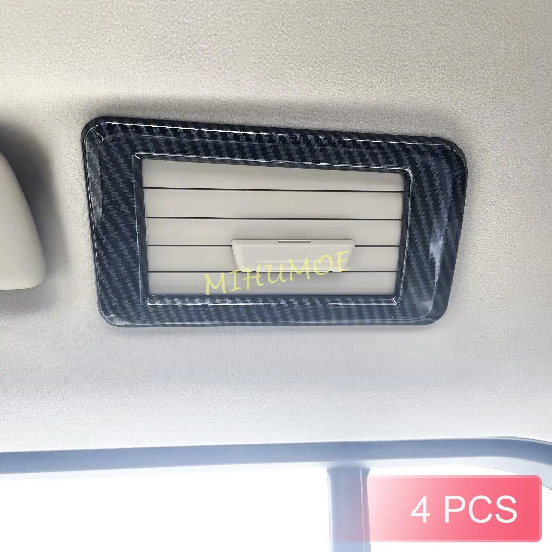 For Toyota Land Cruiser 300 LC300 Carbon Fiber Interior Roof Air Vent Cover Accessories 2022 2023 2024