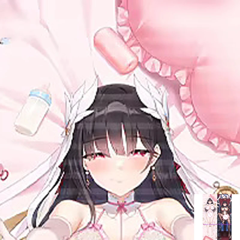 

Dakimakura Anime Pillow Cover Kurumi Tokisaki Double Sided Print 2-Side Print Pillowcase Body Decoration