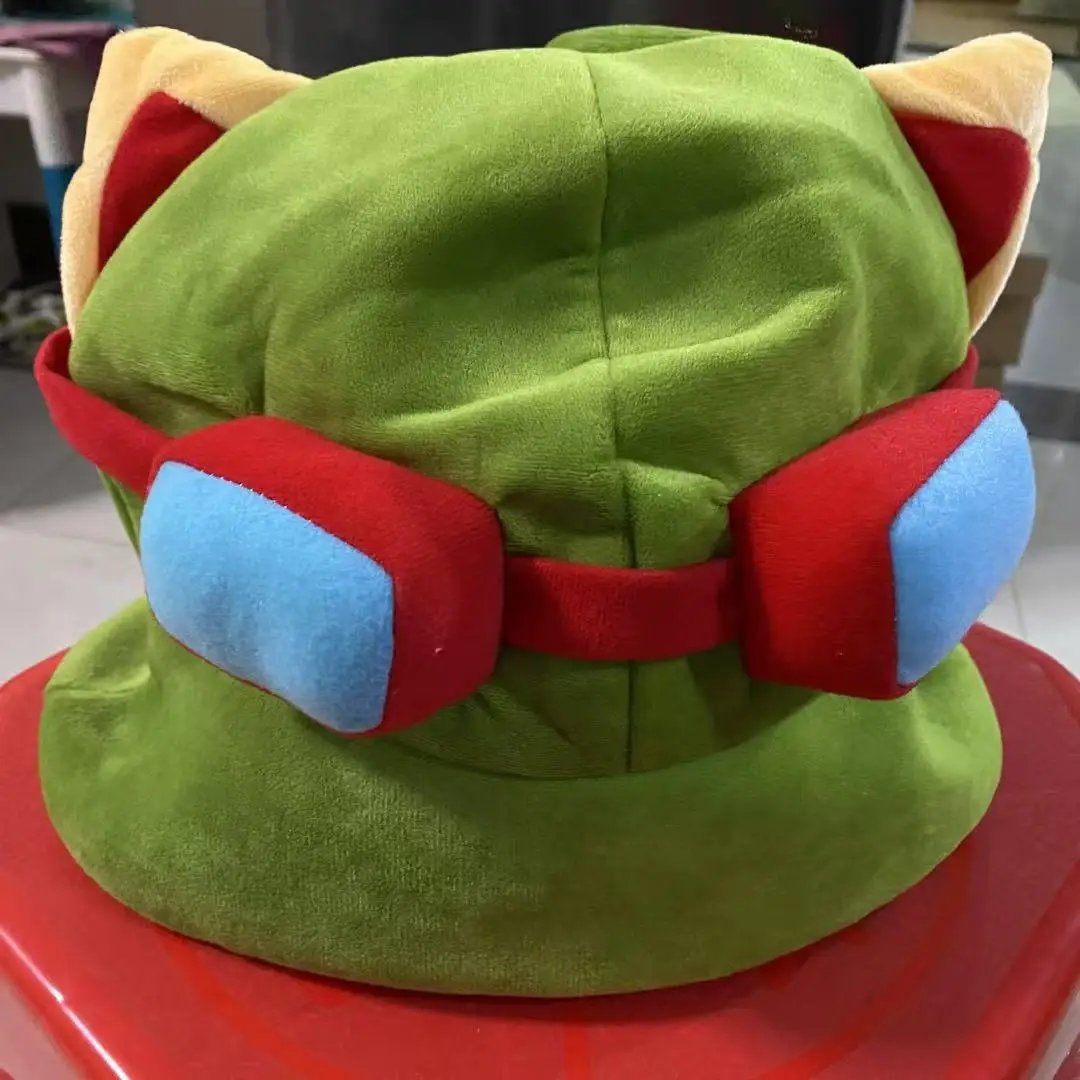 

Teemo Spotty Cap Soft Plush Lovely Ear Green Cosplay Hat