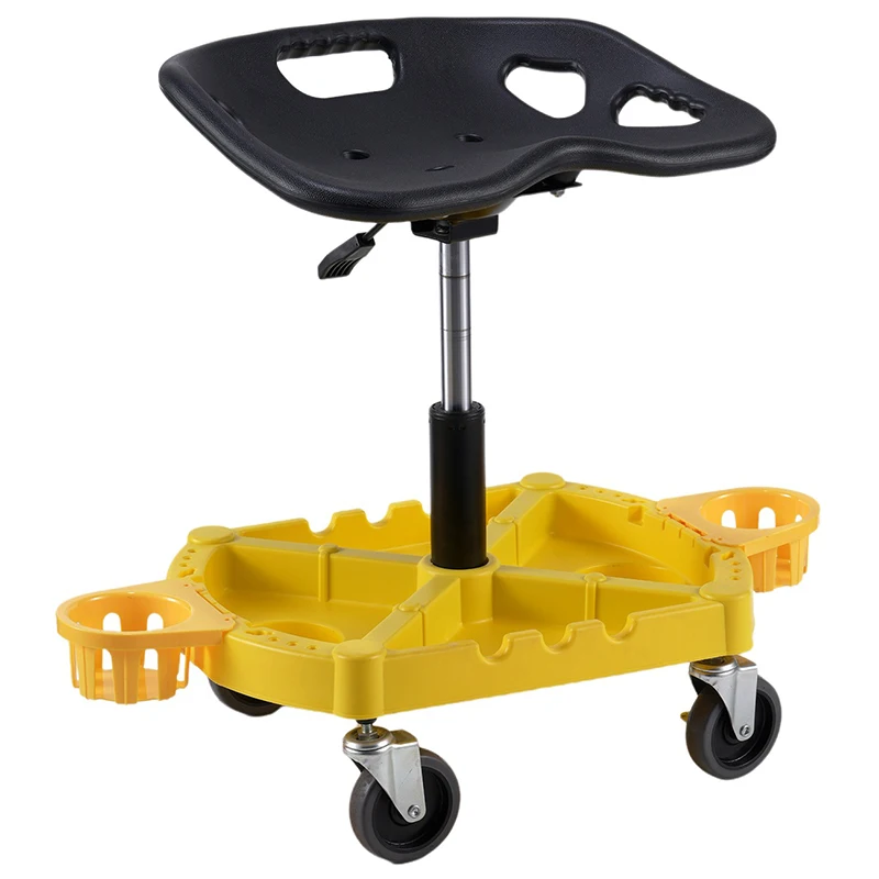 

Auto repair shop special multi-function lift chair universal wheel lift adjustable stool car wash tool stool wholesale