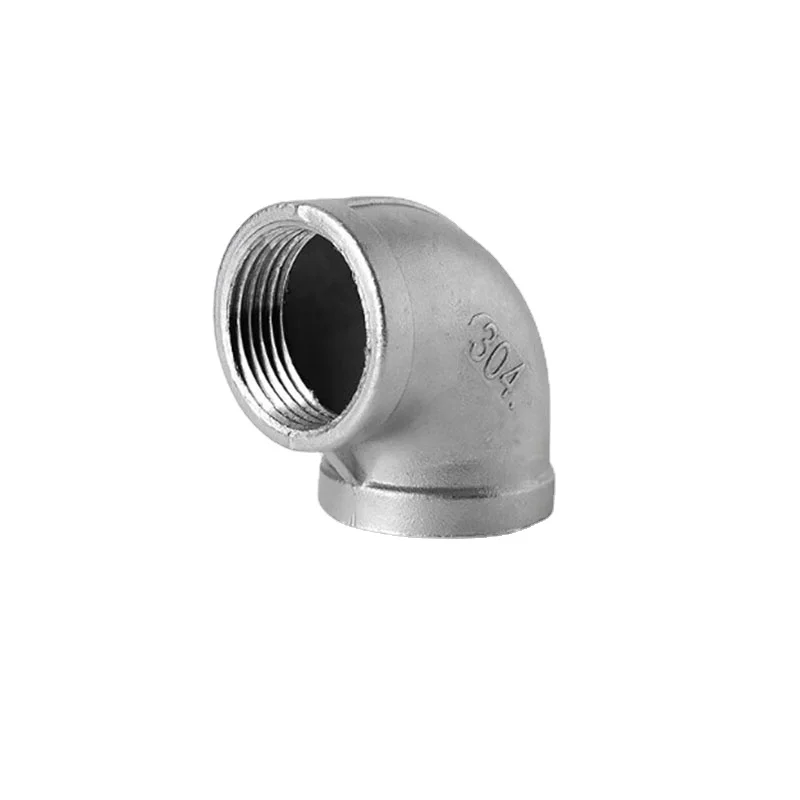 

1/8" 1/4" 3/8" 1/2" 3/4" 1" BSP Female Thread 304 Stainless Steel 90 Degree Elbow Pipe Fitting Connector Coupler Adapter