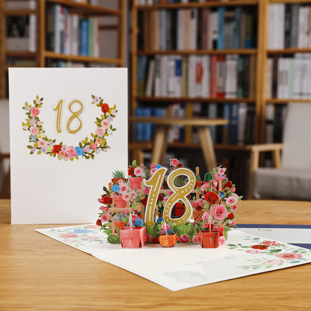 Pop Up Anniversary Card 1st 10 28 21 30 Number Figure 3D Greeting Cards for Birthday Wedding