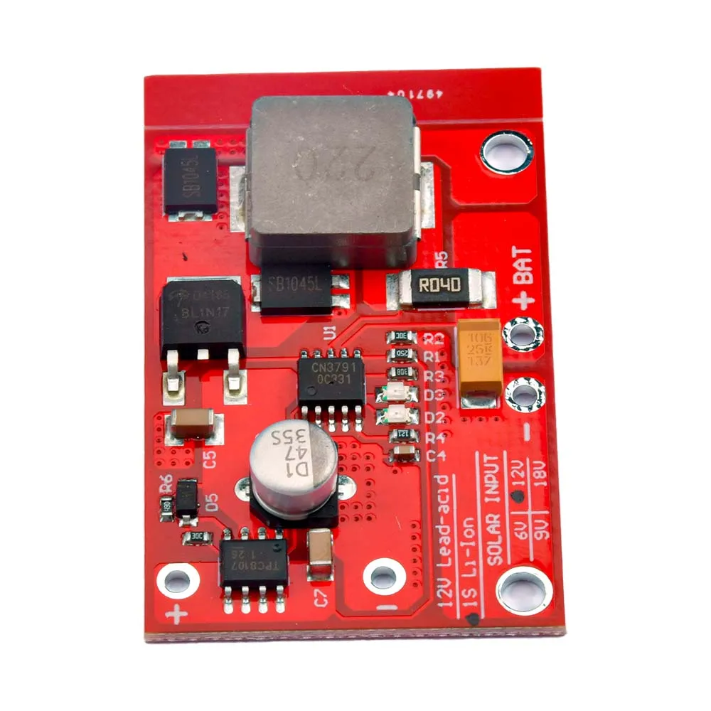 1S MPPT Solar Panel Controller 6V / 9V / 12V 3A Solar Power Manager Module 18650 Lithium Battery Charging 3.7V CN3791 Dropship