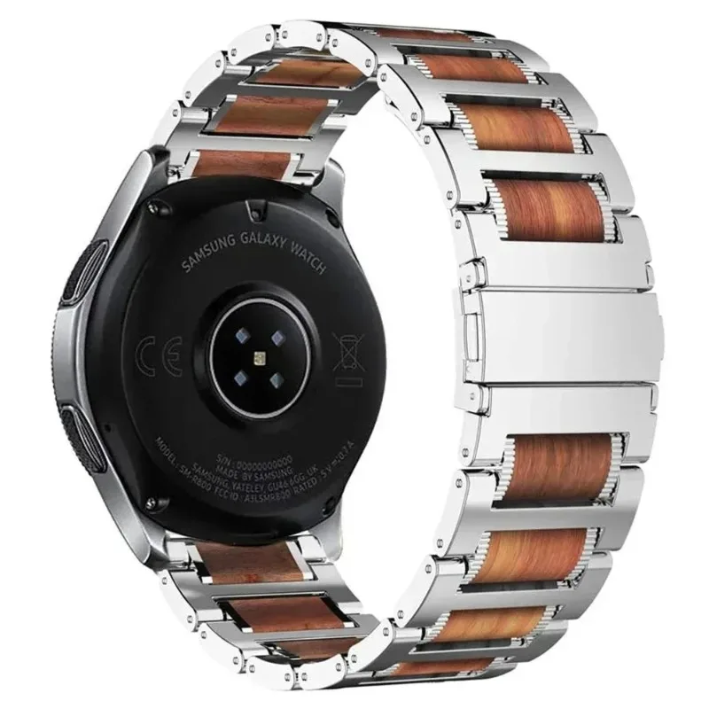 22mm Metal Rosewood Strap For Amazfit T-Rex3 Pro 48mm/Bip 6-5/Helio High-end Adjustable Bracelet For Huawei Watch GT6-5-4-3 46mm