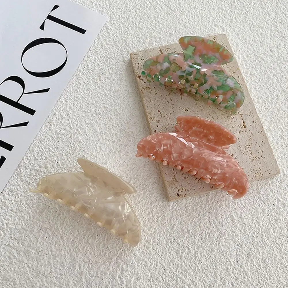 간단한 귀여운 프랑스 소녀 꽃 헤어 클립 여성 헤어 액세서리 아세테이트 헤어 클립 플라스틱 헤어 클로 한국 스타일 머리 장식