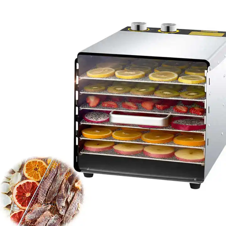 Home Fruit Dryer Multifunctional Energy-saving Food Drying Machine 6 Trays Mango Dryer Fruit and Vegetable Dehydrator Machine