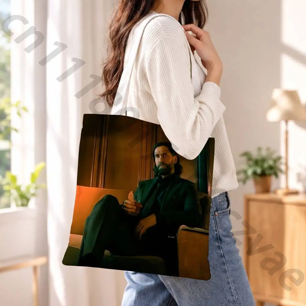 A-Alan Wake 2  Reusable Fashionable Backpack Multifunctional Handbag Canvas Shopping Bag
