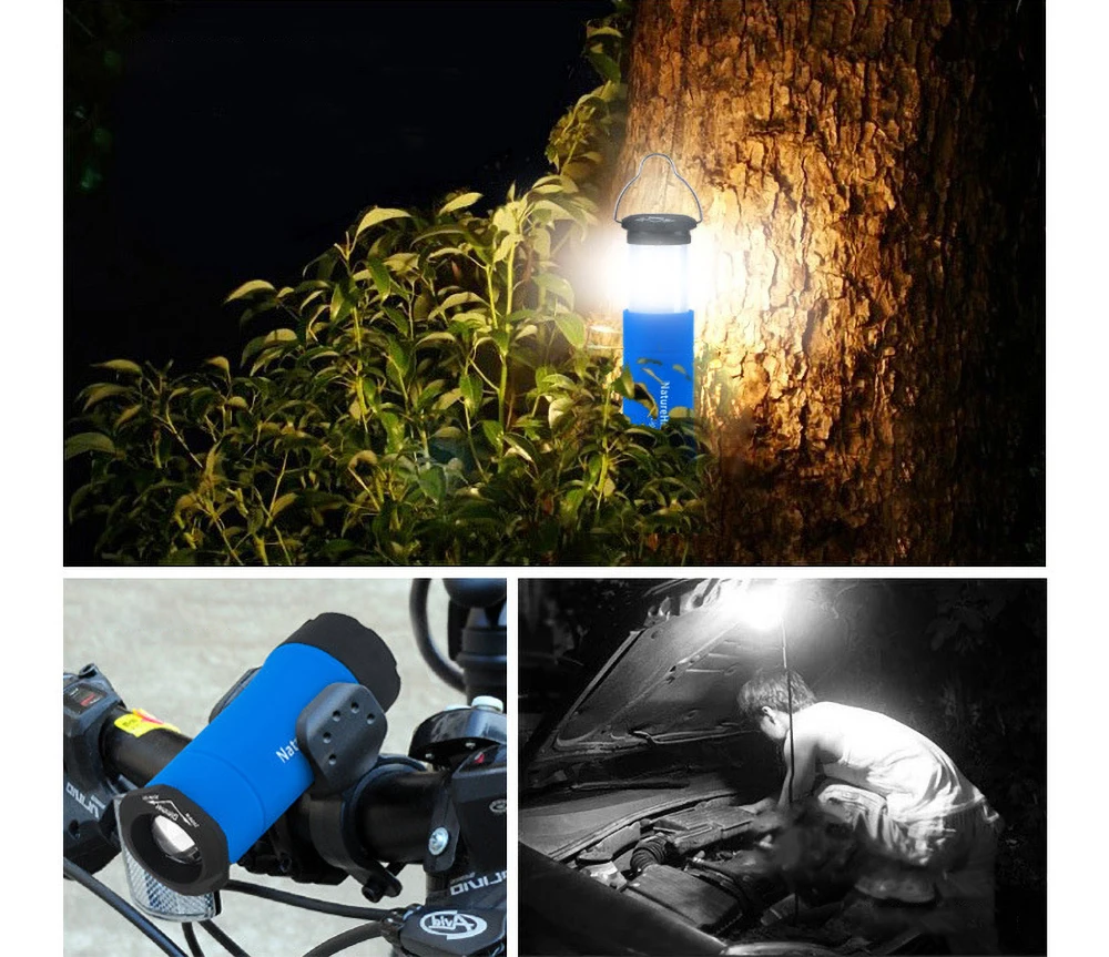 Led Tent Light Lamp Wild Camping Camp Light Led Strong Flashlight Mini Zoomable Flashing Outdoor Camping Lantern