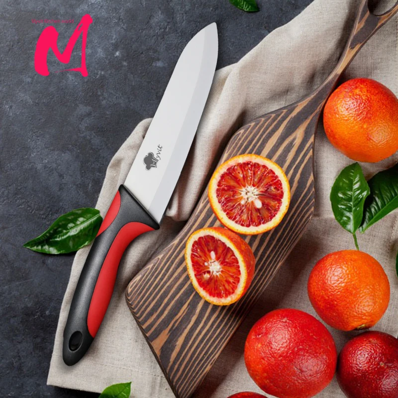 MYVIT Ceramic Knives Set Kitchen Chef Knife Paring Utility Slicing Knives Fruit Vegetable Cutter 6inch Fish Filleting Knives