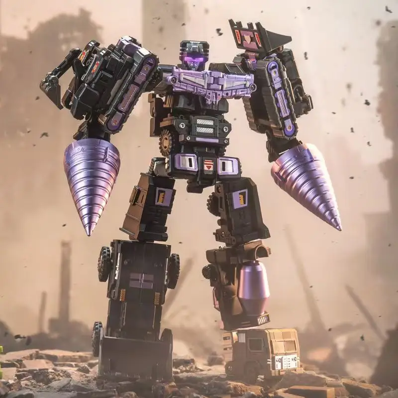 Brinquedos Transformáveis 6 em 1, Modelo MINI Devastator, Figura de Ação de 22CM, Brinquedos de Plástico ST10, Melhor Presente para Crianças, Modelo de Robô KO G1