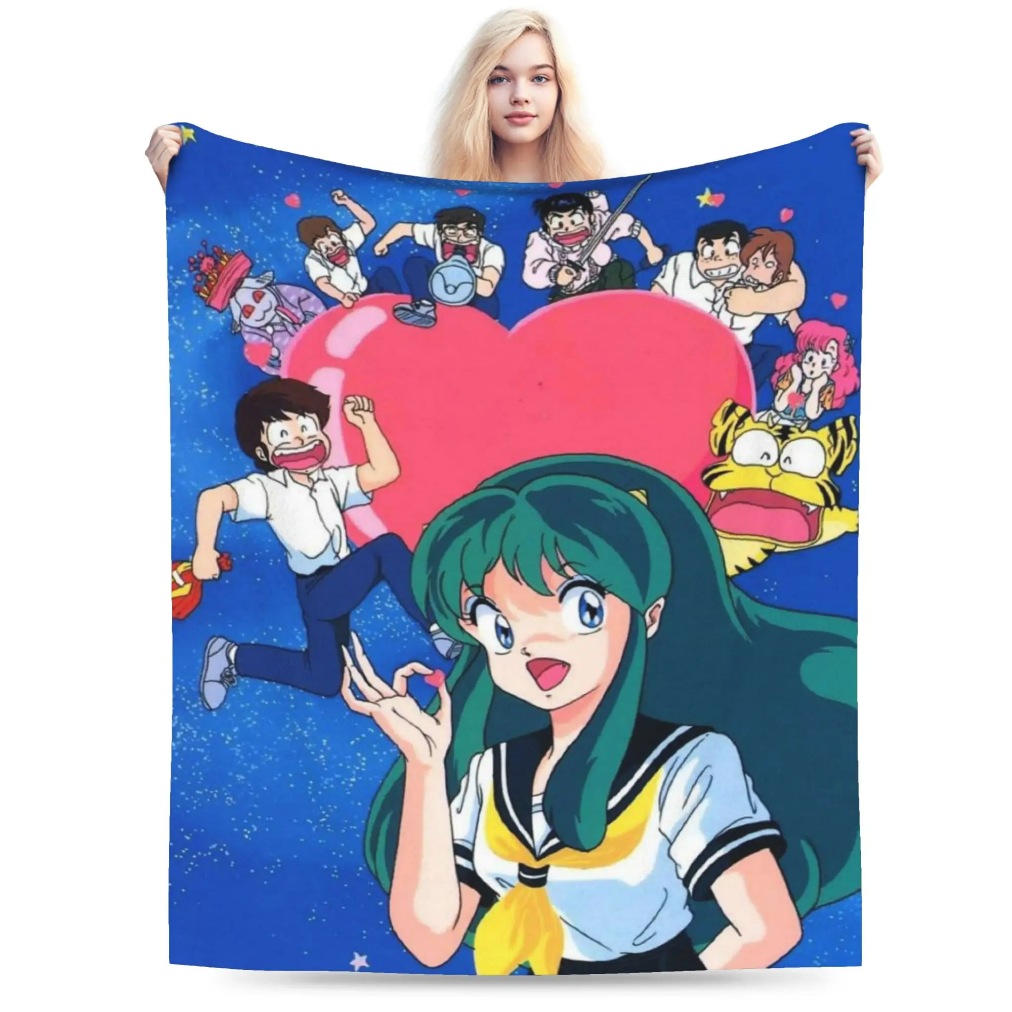 Urusei Yatsura Stuff Blanket Soft Velvet  Throw Blankets Comfortable Quilt