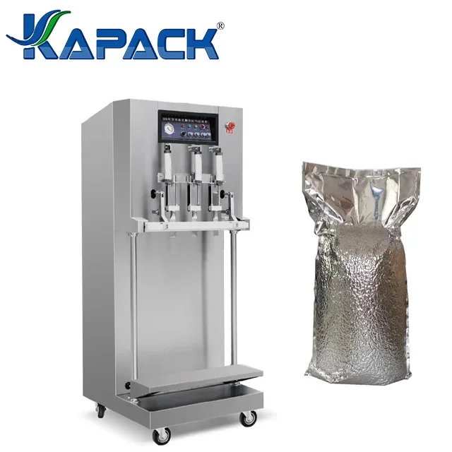 KAPACK Plastic Vertical Vacuum Packaging Nozzle Type Vaccum Sealer Machine