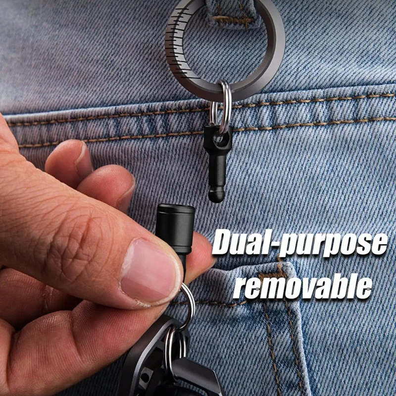 ZIZI Titanium Quick Release Detachable Keychain Clip For Men & Women DIY Clip For Home Office