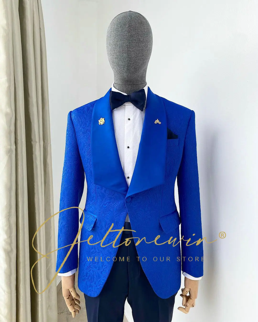 

Fashion Men Business Banquet Jacquard Suit Classic Mens Wedding 2 Piece Set Male Blazers Wedding Suits For Men Blazer Sets