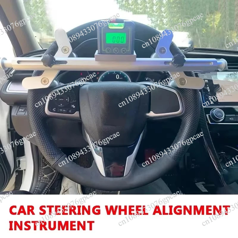 Car Fourwheel Positioning Electronic Level Steering Wheel Alignment Instrument Steering Wheel Centering and Straightening Device