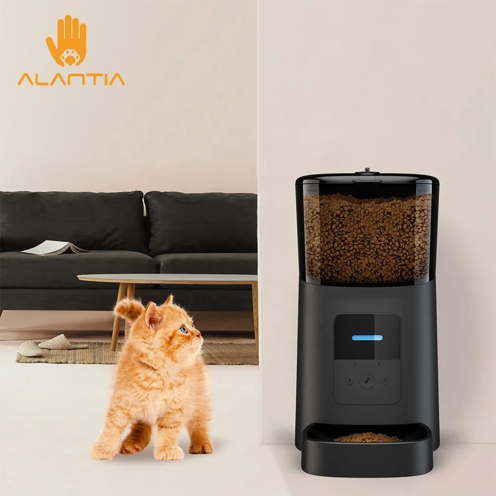 Dog Cat Smart Pet Feeder Wifi Mobile Phone App Remote Control Microchip Automatic Pet Feeder With 6L