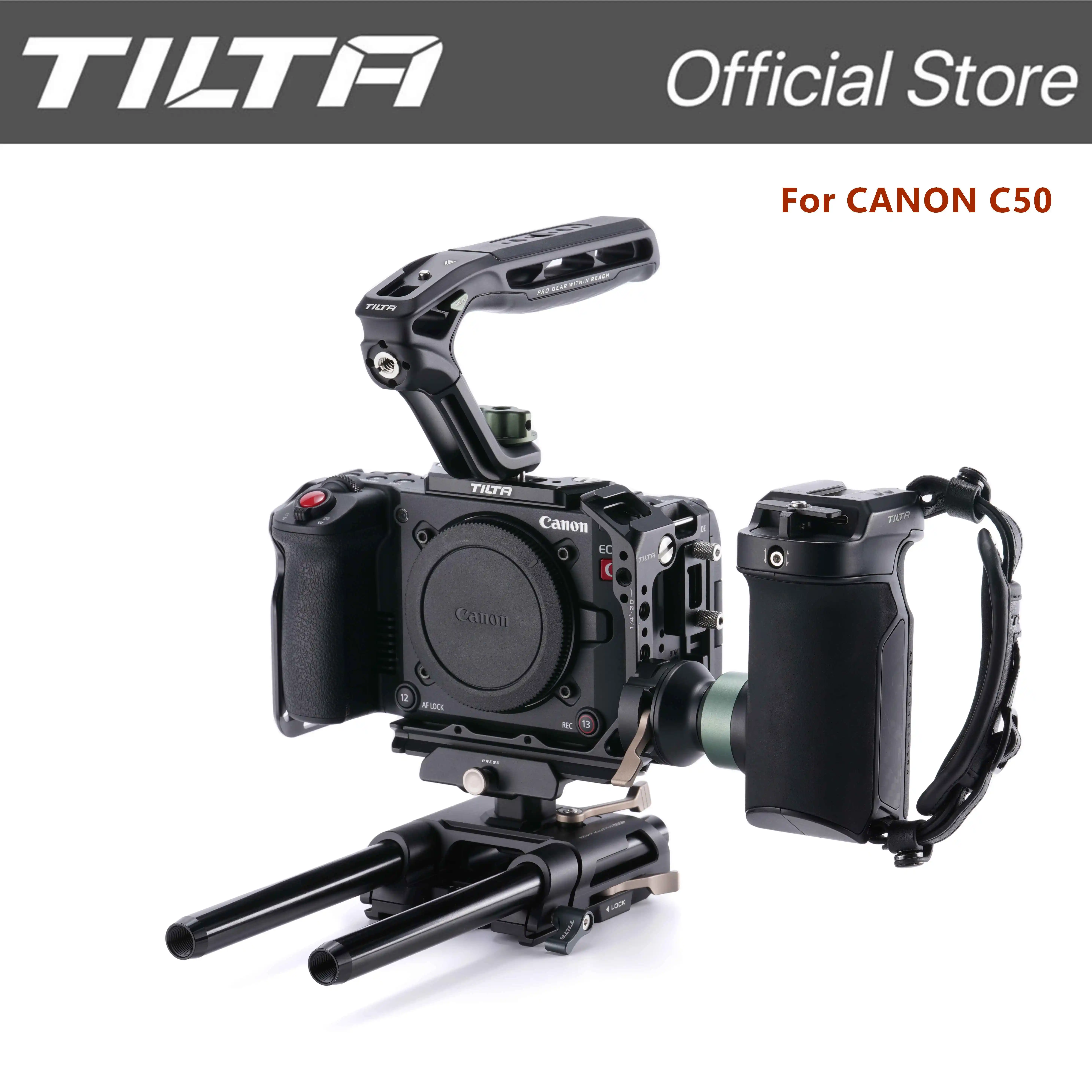 TILTA C50 Cage For Canon C50 Full Camera Cage Kit with PD handle XLR Extension Bracket Arca Height Adjustable 15mm LWS Baseplate