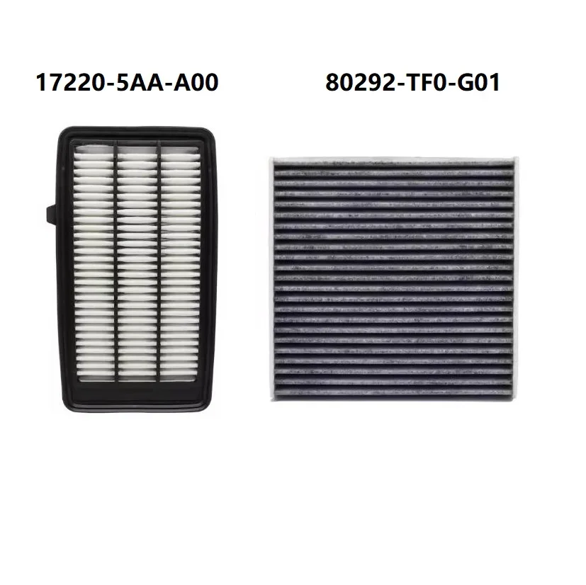 

Set Engine Cabin Pollen Air Filter For Honda CR-V CRV Civic X 1.5L Turbo 17220-5AA-A00 80292-TF0-G01