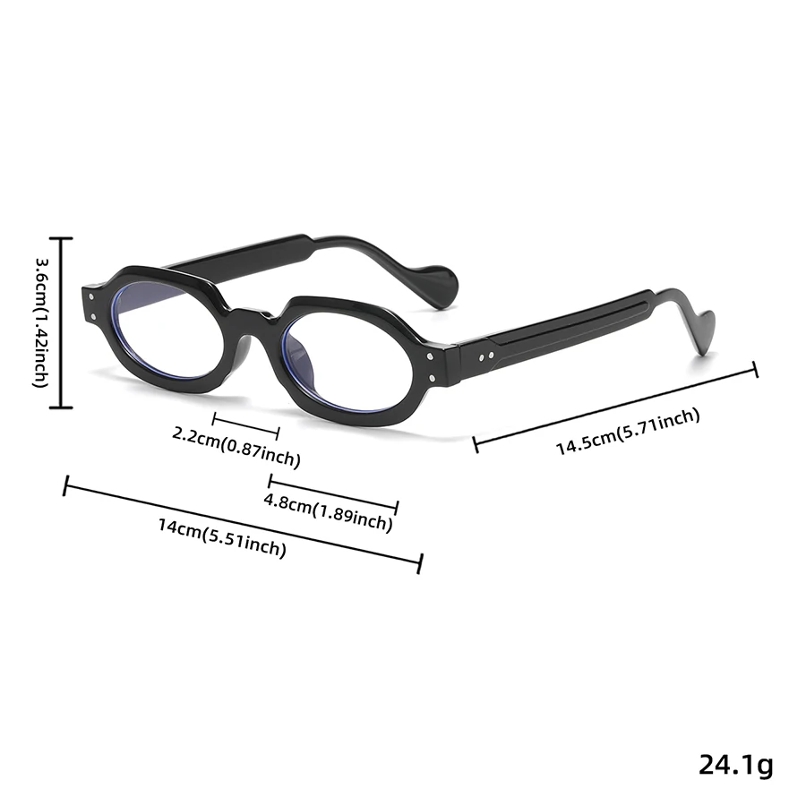 1 Stück Damen-Brille, einfarbig, neuer Stil, Perlen, modisch, kleiner Rahmen, Katzenauge, Retro, vielseitig, lässig, geeignet für den täglichen Gebrauch, Intern – Detail 5