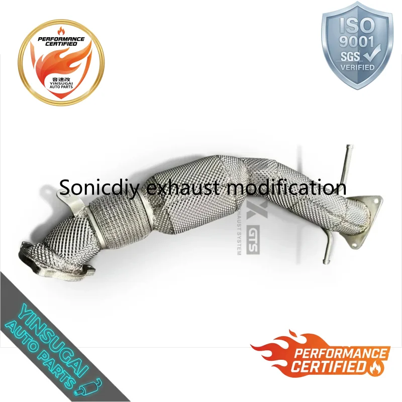Premium Insulated Stainless Downpipe Exhaust Header for Land Rover Evoque 2.0T 2010-2018 Racing Sound Modification Parts