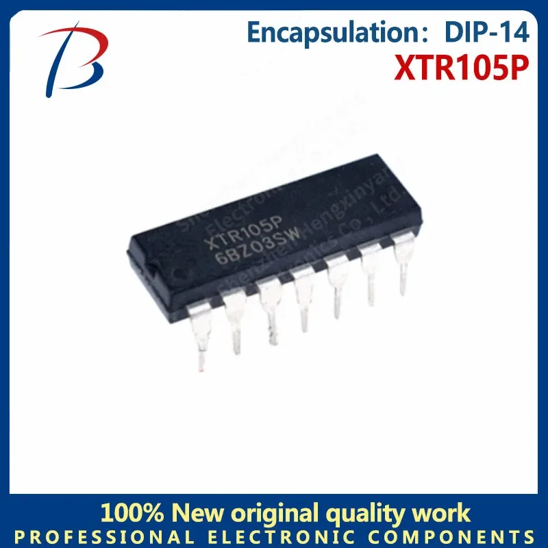 5PCS XTR105P interface current transmitter chips are directly inserted into DIP-14