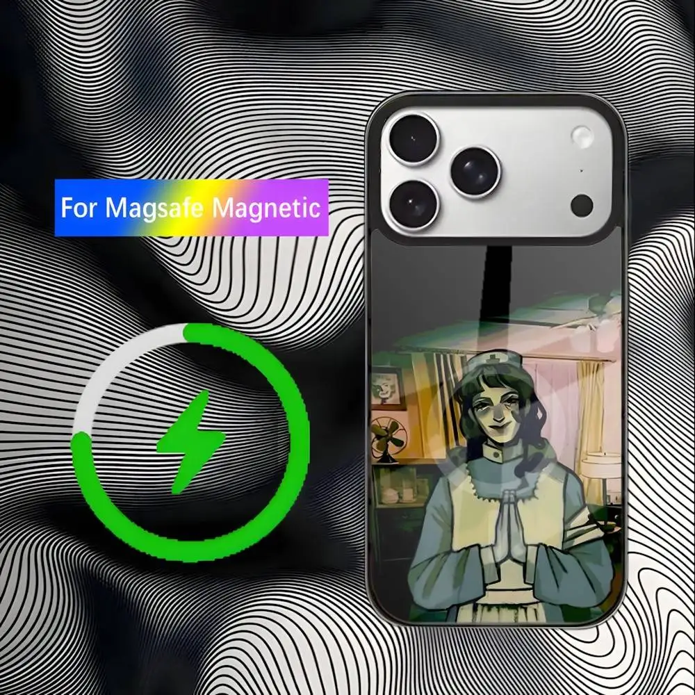 لا أنا لست حافظة هاتف ألعاب بشرية لهاتف iPhone 17,16,15,14,13,12,11,Pro,Max,Plus,Mini,SE4,E شحن لاسلكي Magsafe مغناطيسي