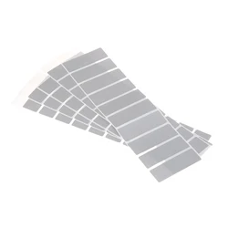 50pcs Children Rectangle Reward Scratch Card Film Coated Stickers Scratch Off DIY Labels Redemption Vouchers(5 sheets of 10pcs)