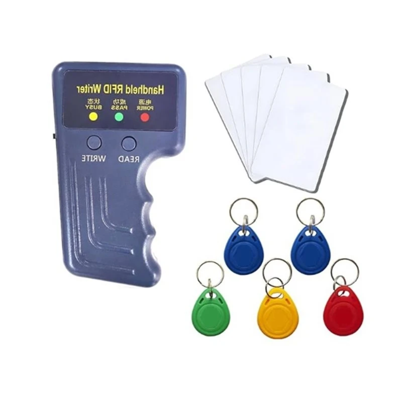 HID AWID 125Khz RFID-ридер-копир, портативный, с 5 брелоками T5577 и 5 белыми картами - [NICEMAN-NJ]