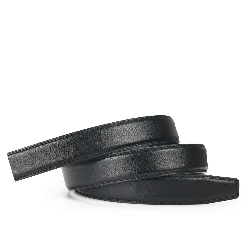 Automatischer Ratschengürtel für Herren, Ersatzgürtel, 3,5 cm, Echtledergürtel ohne Schnalle für 4 cm automatische Schnalle, Combo-Gürtel – Detail 10