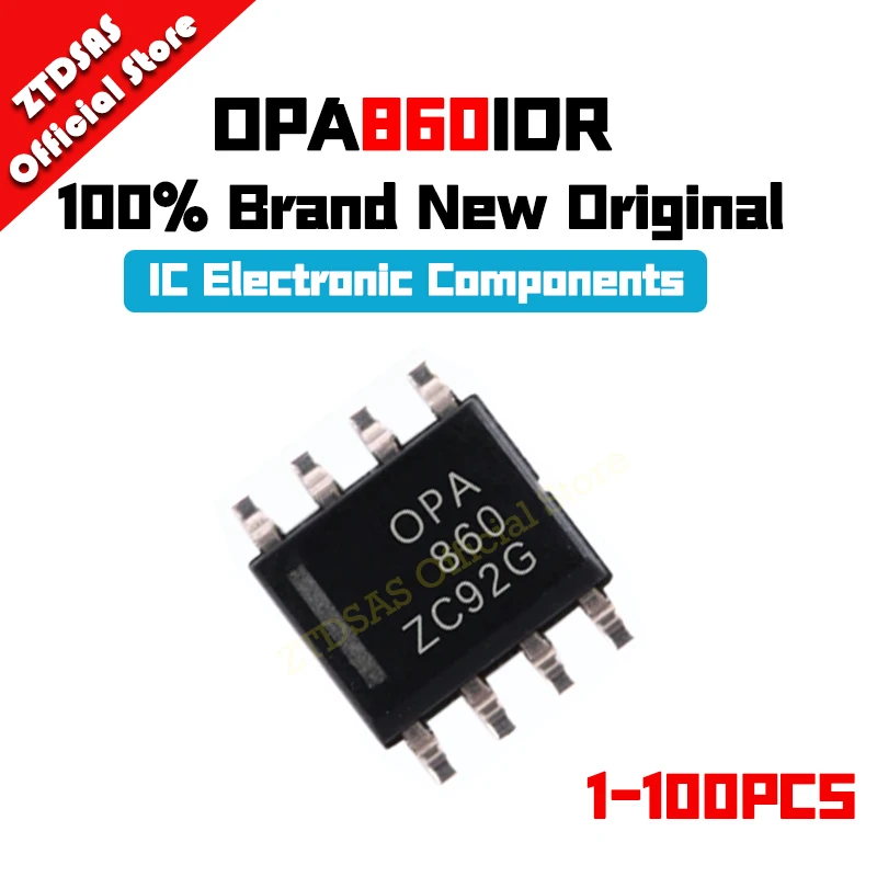 

1-100pcs OPA860IDR OPA860I OPA860 OPA IC Chip SOP-8