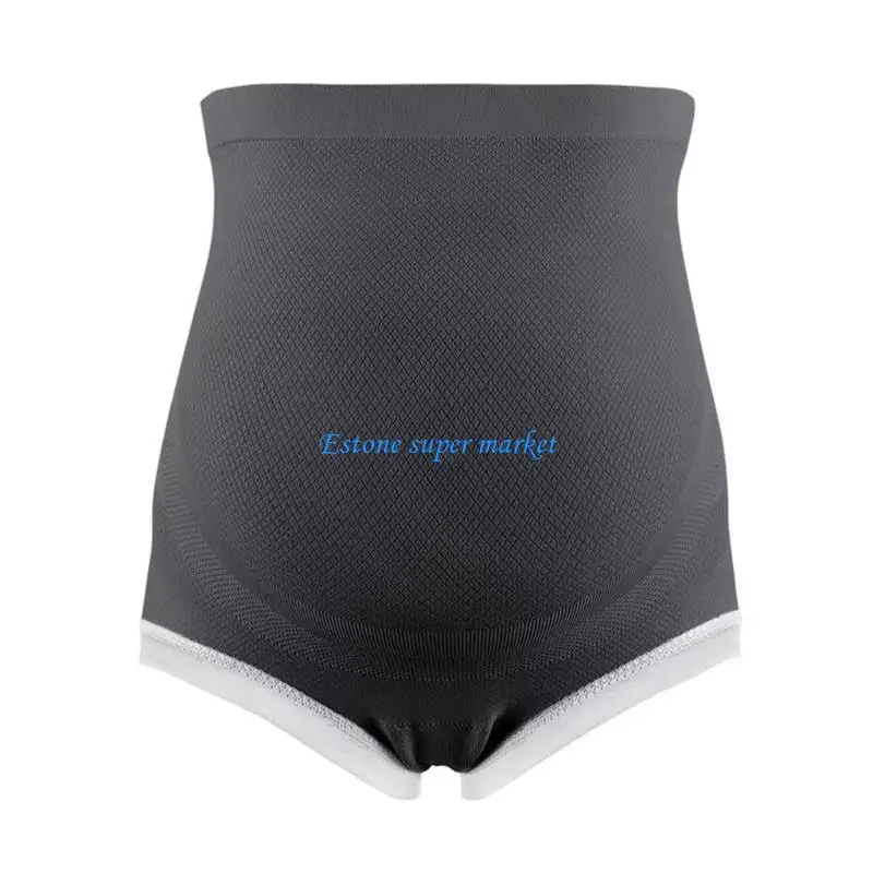 Нижнее белье для беременных с высокой талией 090B, мягкие эластичные нейлоновые трусики с защитой от натирания, повседневная для