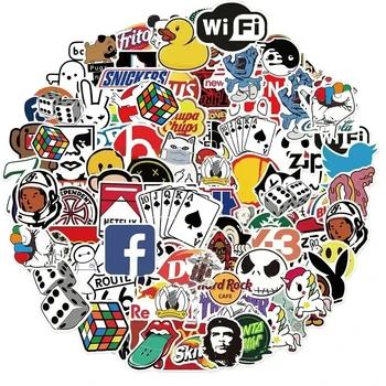 10/30/51/103 pezzi adesivi logo marchio di moda cool skateboard fai da te laptop bagagli bici moto telefono adesivo per auto decalcomanie giocattolo per bambini