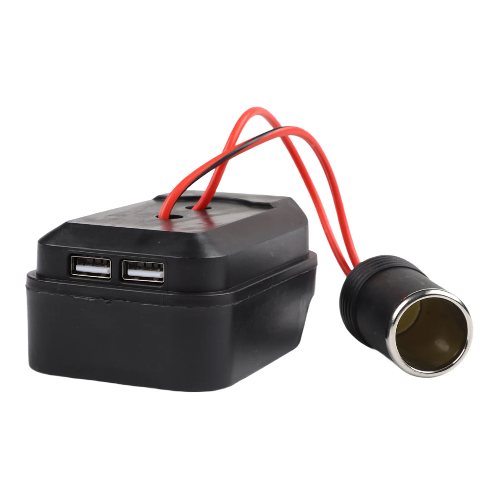Portable Charger USB Charger Powering Devices Black Versatile Power Hub For Home Use Battery Converter Daily Wear Resistance