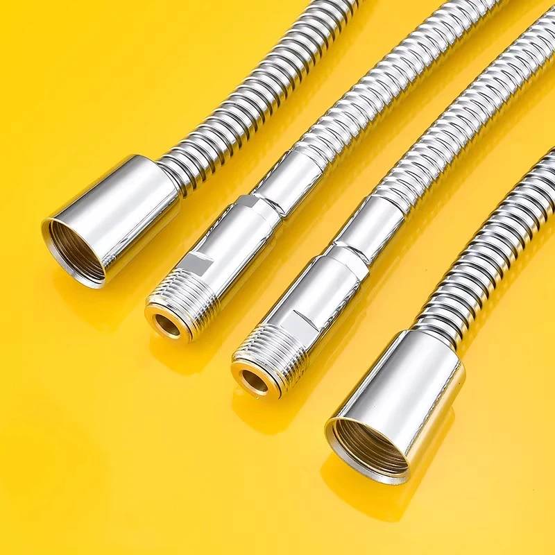 Suitable for German Showerhead Hose With 3/8 Thread Stainless Steel Showerhead Tube For Handheld Showerheads