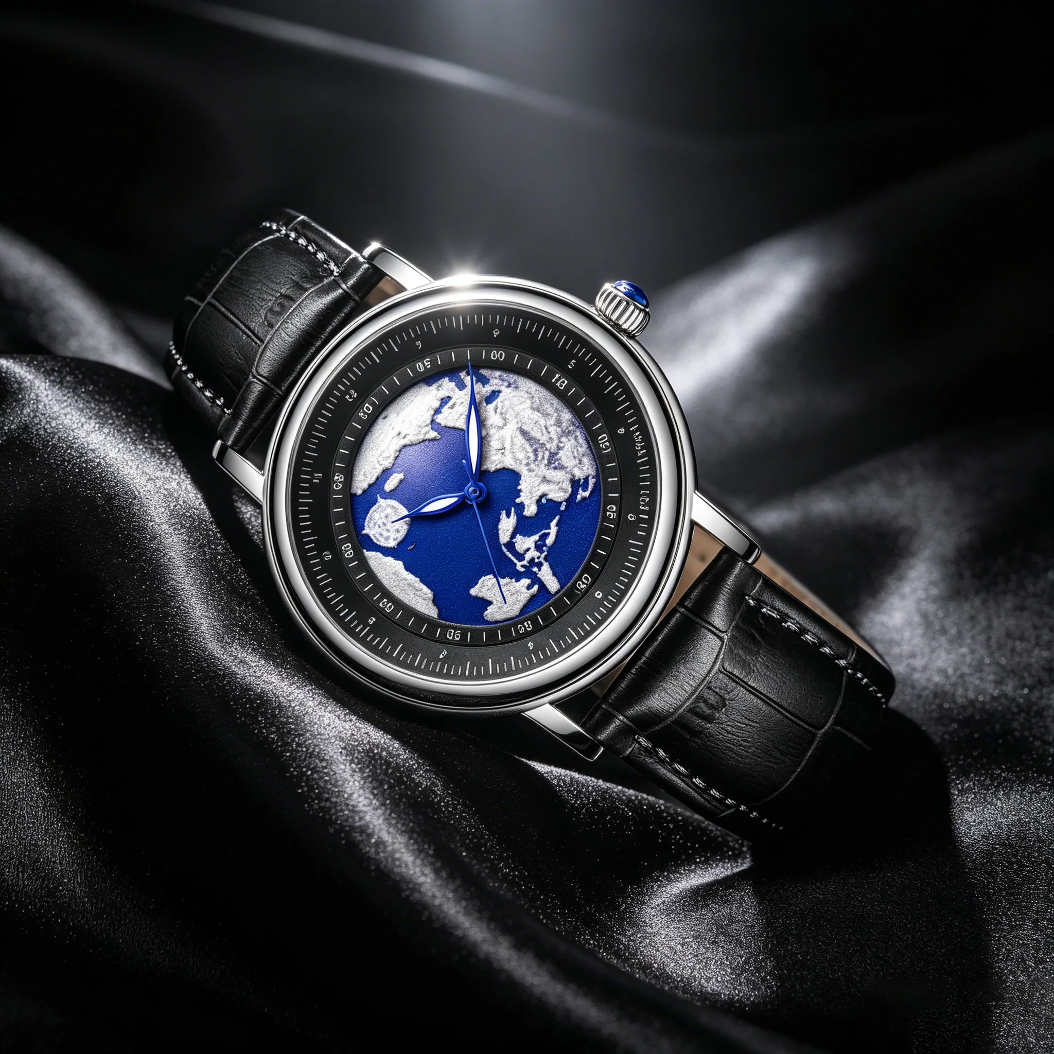 

LIGE Man Wristwatches Blue Planet Creative Earth Fashion Quartz Man Watch Business Sport Watch for Men Luminous Clock Man+Box