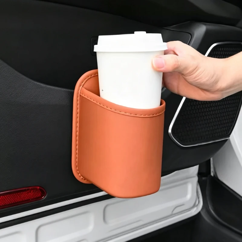 Bolsa de Almacenamiento para Portavasos de Auto, Organizador Portátil para Bebidas, para el Asiento del Coche, Puerta Lateral, Asiento del Pasajero, Portavasos para Auto