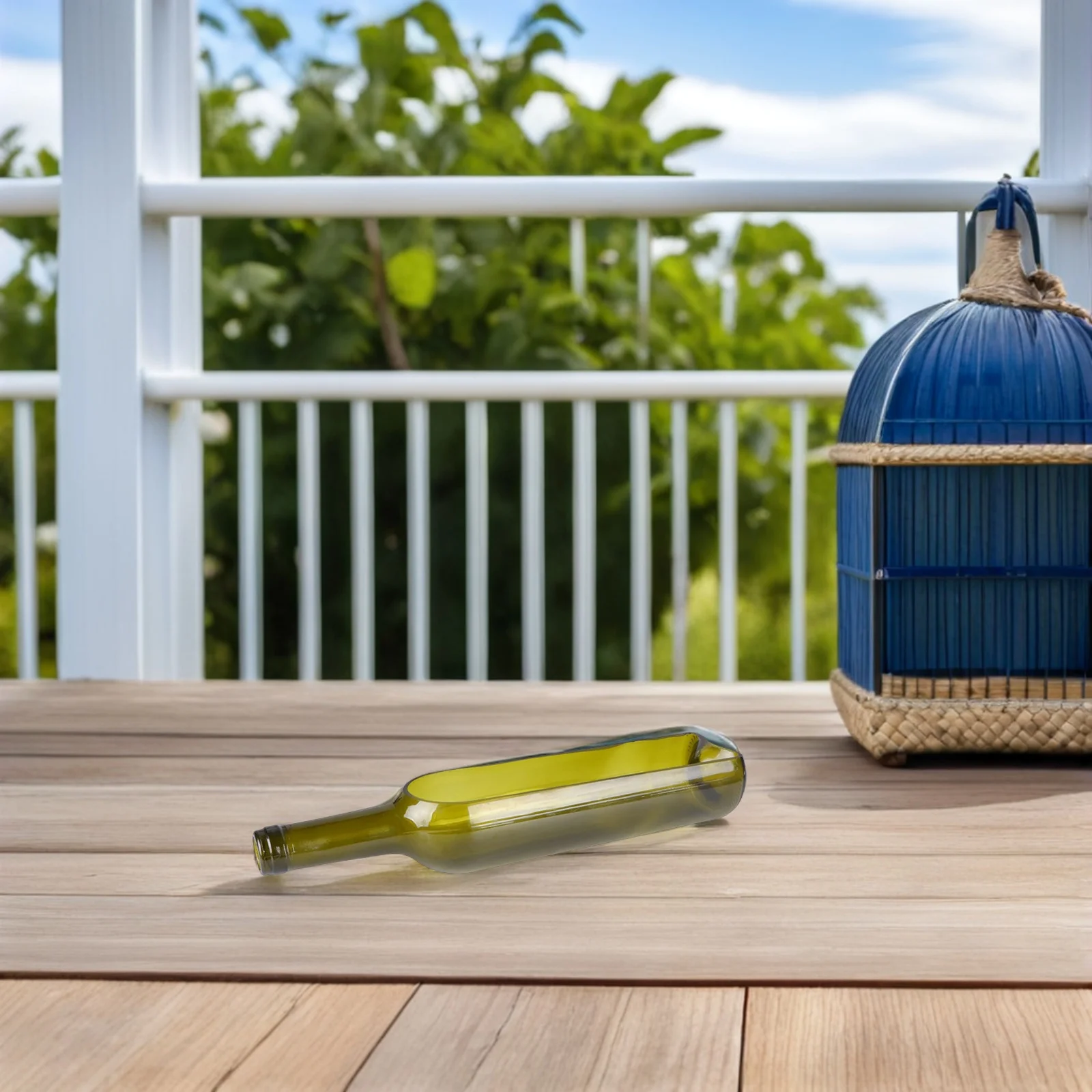 

2Pcs Cutting Glass Bottle Vase Wine Bottle Planter Cactus Pot Holder Decorative Home Centerpiece Glass Candlestick