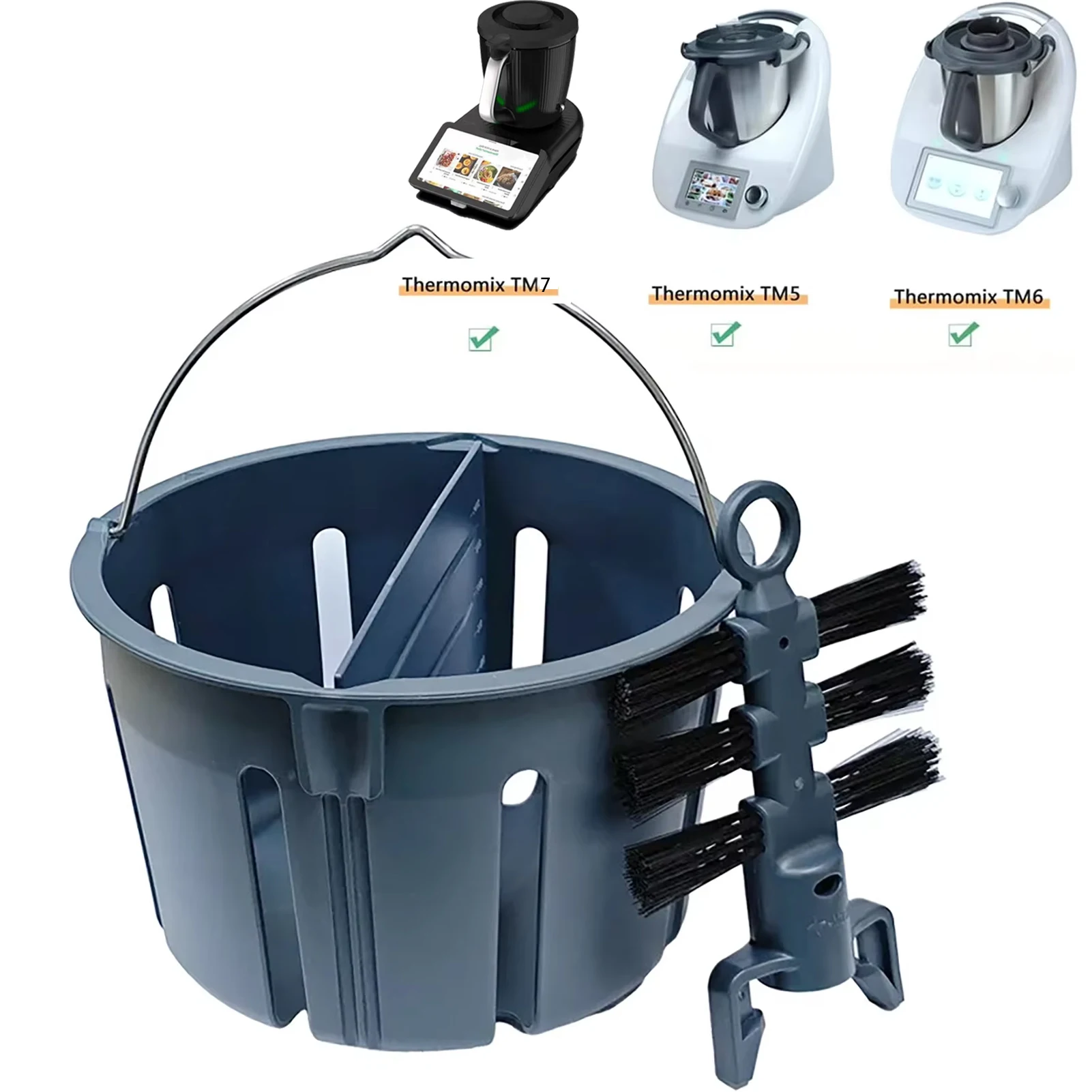 Vegetable Cleaning Basket for Thermomix TM7/TM6/TM5 Multifunctional Divided Cooking Basket - view 6