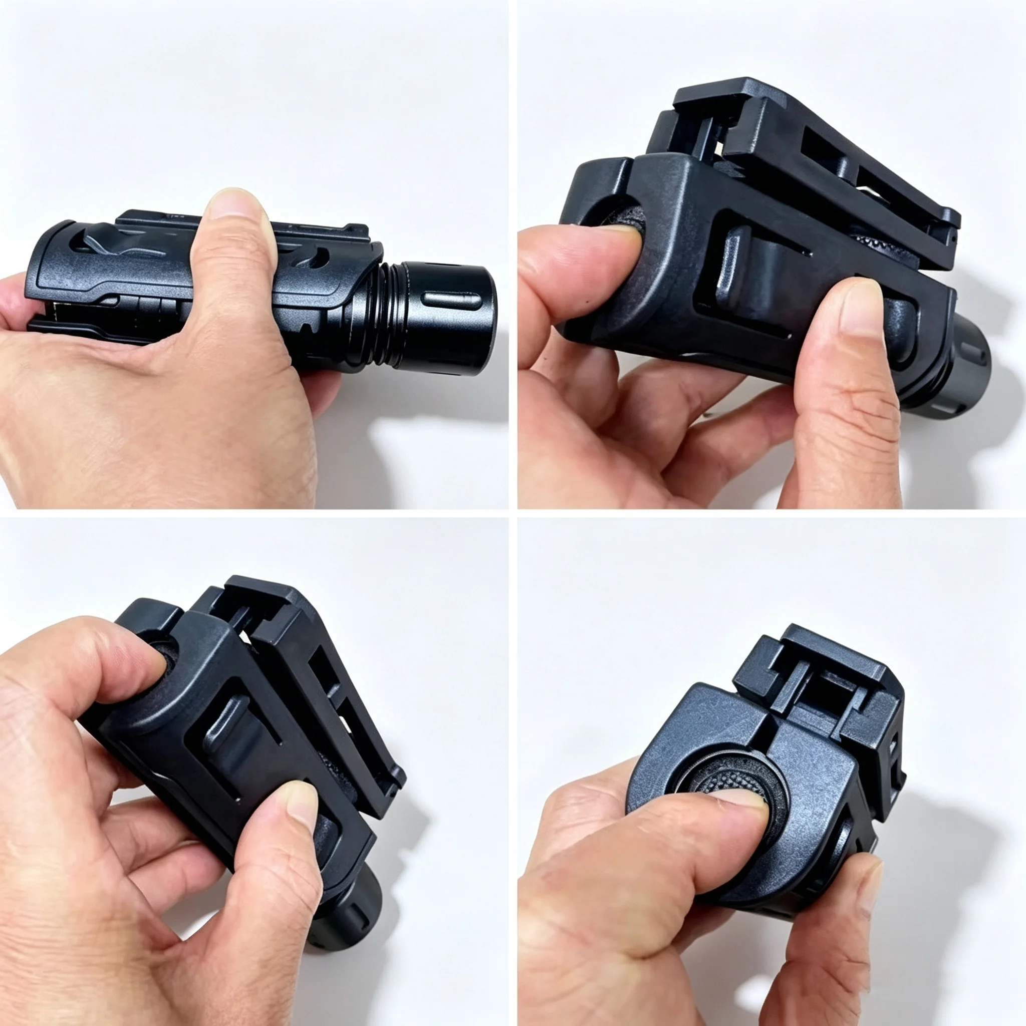 360°Rotatable Tactical Flashlight Holder Quick Draw MOLLE Compatible Universal 2.2‑2.8cmDiameter Handheld Flashlight Carry Pouch