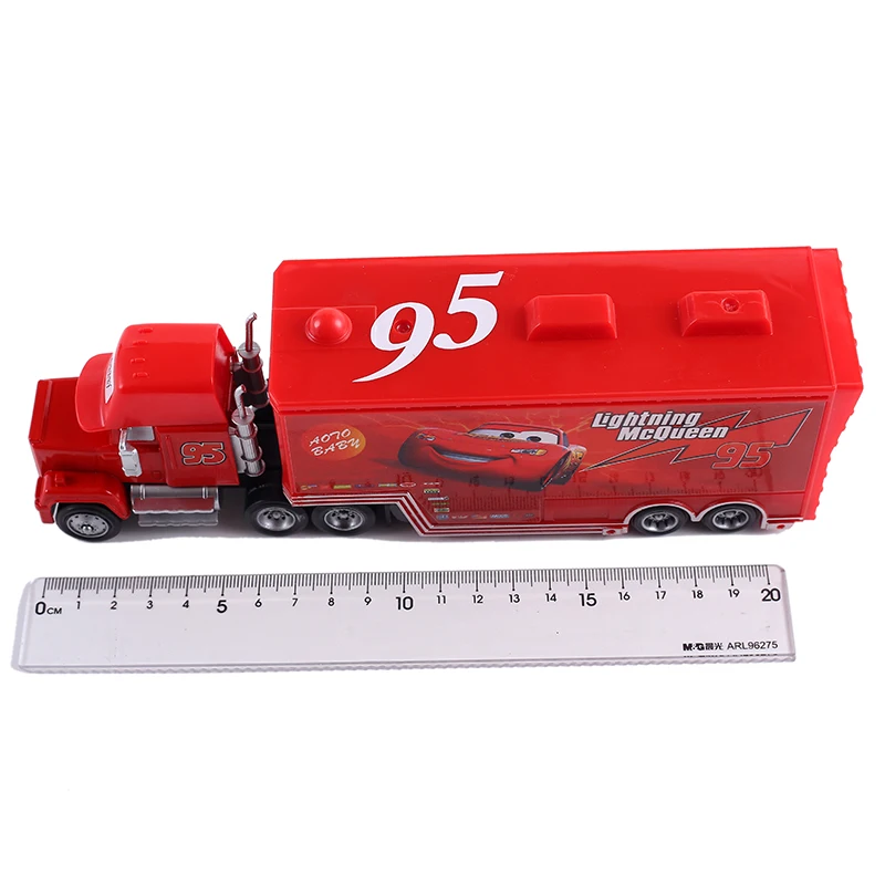 Auto-Transporter Lightning McQueen Jackson Storm Daniel Swervez Chick Hicks' Transporter Legierungs-Druckgussmodell Spielzeug-Container-LKW Geschenke – Detail 34