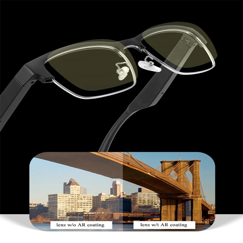 Wireless Bluetooth Smart Music Sunglasses Headphone Driving Eyeglasses Hands Free Call With Mic Sport HD Polarized Lens Earphone
