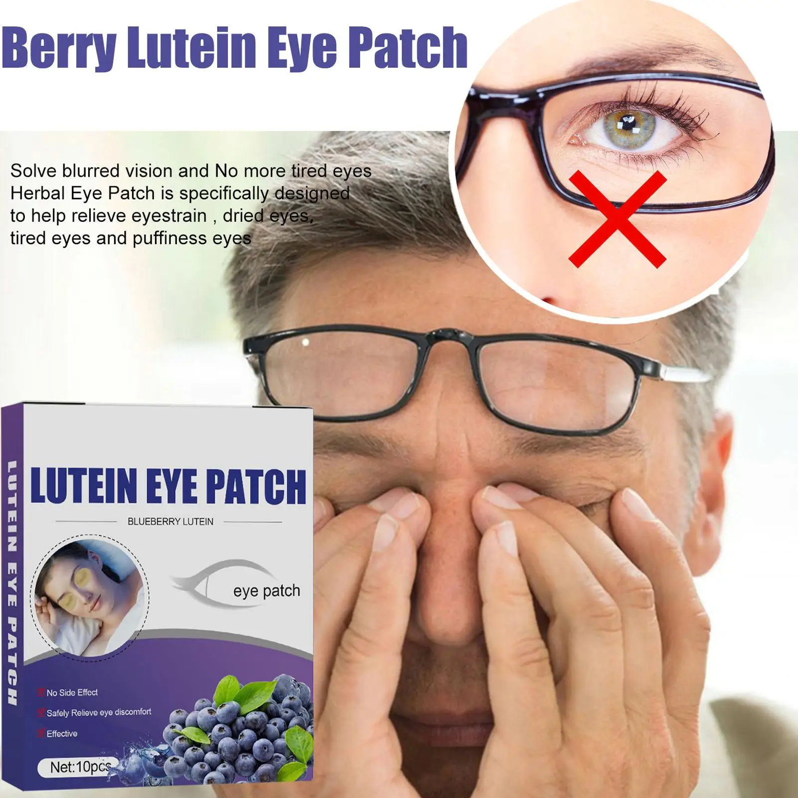 Skin-Friendly Lutein for eye Care Patch for Optimal for eye Protection