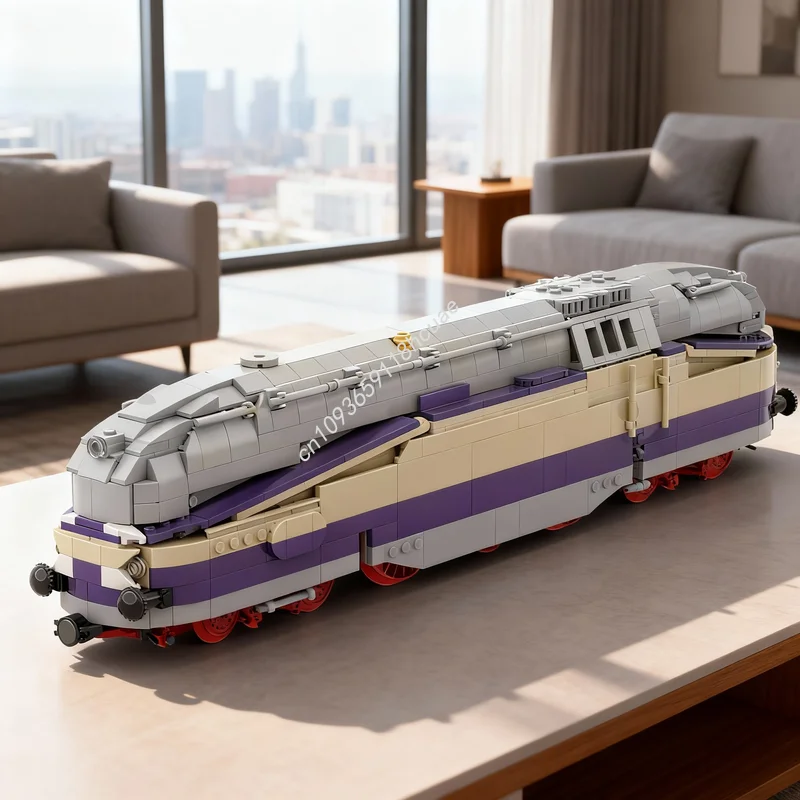 

1112 деталей MOC: Модель поезда класса DRG, конструктор, архитектурный набор, развивающая игрушка для самостоятельной сборки, креативный подарок на Рождество, строительные блоки